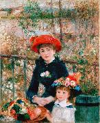 Pierre-Auguste Renoir On the Terrace, painting